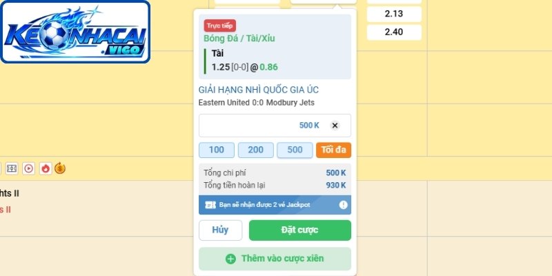 Phương thức kết quả cược mốc 1.25 từng trường hợp