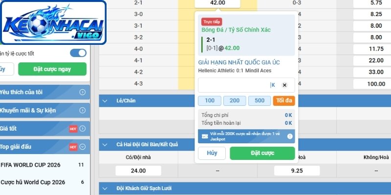 Bật mí tips vào cược kèo tỷ số từ góc độ cao thủ