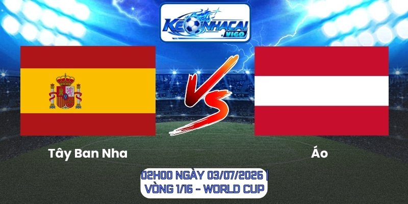 Tây Ban Nha vs Áo