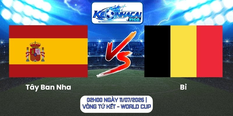 Tây Ban Nha vs Bỉ
